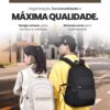 61-SvxPSpML._AC_SL1000_.jpg Mochila Versátil Unissex Grande - Escolar, Trabalho e Dia a Dia - Design Moderno, Material Impermeável, Resistente e Durável para Notebook