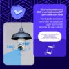 Câmera Segurança Lâmpada Ip Wifi 360° Full HD Yoosee Inteligente Prova D'água Giratória Visão Noturna Infravermelho Detecção de Movimentos 1080P HD Bivolt Premium