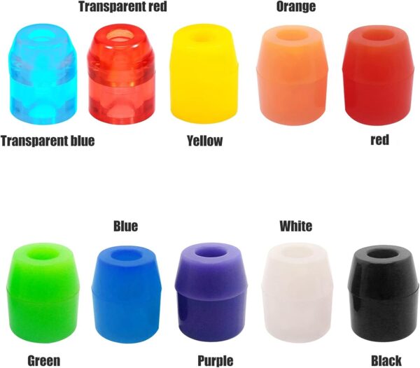 61-yWxXWkZL._AC_SL1500_.jpg Bushing de Skateboard Kit Reconstrução Truck Longboard com Cups Pivô e Arruelas para 2 Trucks