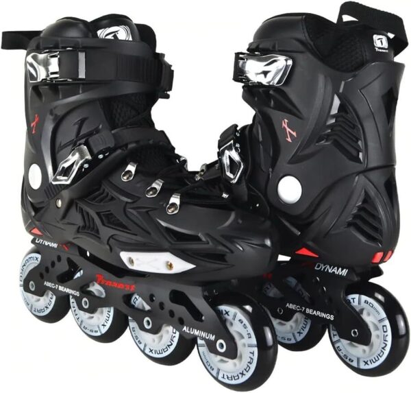 610y6Jw8bzL._AC_SL1000_.jpg Patins Traxart Dynamix Preto Profissional Abec 7 80mm Urban