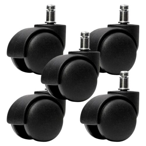 Kit 5 Rodinhas Roda Rodízios Para Cadeira Escritório Moveis Anti Risco