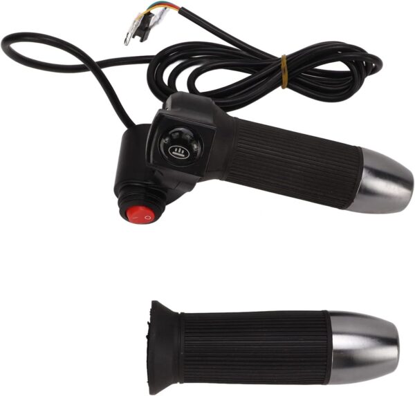 KIMISS 1 par de Acelerador de Bicicleta Elétrica Universal 48V Guiador de Controle de Velocidade Com Display de Energia Digital - 5 Cores Disponíveis para Scooters e Triciclos