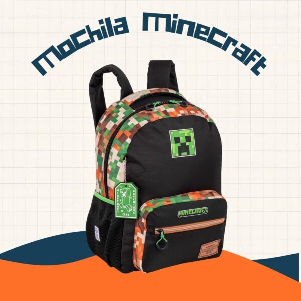 612houB8tWL._AC_SL1080_.jpg Mochila Costas Grande MINECRAFT X - OUTDOORS - Sestini