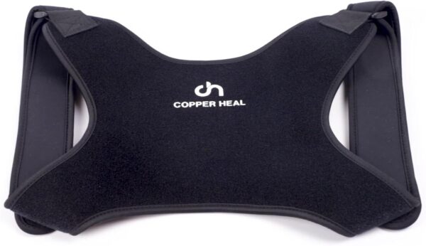 Corretor de Postura Ajustável Colete Ergonômico Alívio Dor Melhora Postura Suporte Ortopédico Coluna, Copper Heal L/XL