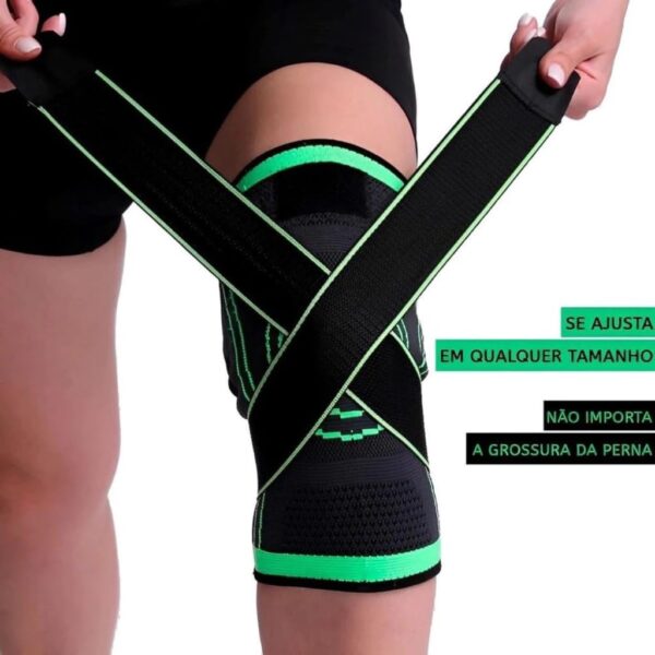 Joelheira De Proteção Compressão Para Articulação Dores Ortopédica Recuperação - ideal para corrida, academia, futebol, caminhada, cross training e volei (uma Unidade, não é o Par)