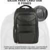 613a82QAdL._AC_SL1200_.jpg Mochila Executiva Impermeável Em Couro Sintético - Para Trabalho, Escola, Faculdade e Viagens