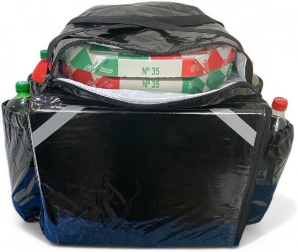 615RaxfD36L._AC_SL1024_.jpg Bag ImpermeáVel Para Entrega Delivery Com Caixa de Isopor TéRmica Laminada de 45L Motoboy(PRETA)