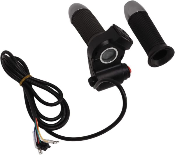 KIMISS 1 par de Acelerador de Bicicleta Elétrica Universal 48V Guiador de Controle de Velocidade Com Display de Energia Digital - 5 Cores Disponíveis para Scooters e Triciclos