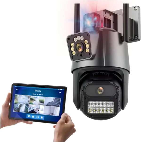 JL PROTEC Câmera de Segurança,Wifi 1080p 360° Full Hd Prova D'áGua Infravermelho Ip Wifi Ipsky2 Lente Dupla 6mp