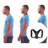 61621NLOkBL._SL1027_.jpg Corretor Postural Unissex, Suporte Ajustável para Alinhamento de Ombro e Coluna
