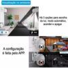 Câmera de Segurança wi-fi 360º Full HD bivolt inteligente Smart Detecção de Movimento sem fio giratória 360 com aúdio, Icsee a prova dagua Espiã Full HD 1080p IP66 Infravermelho Visão Noturna