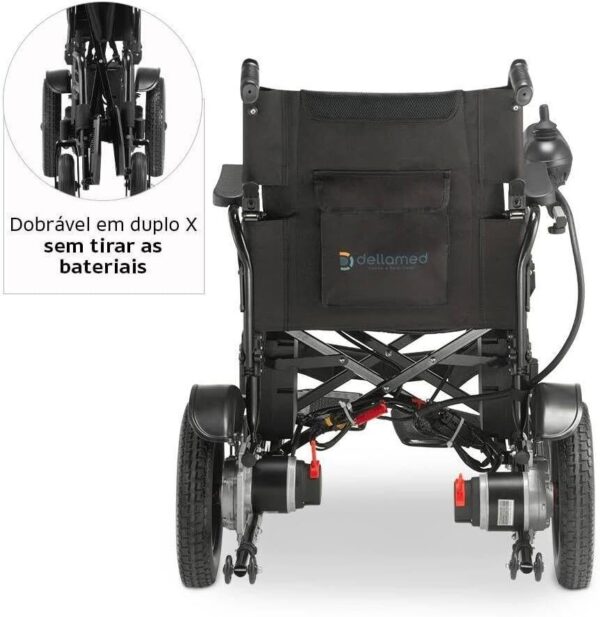 Cadeira de Rodas Motorizada Dobrável D800 Dellamed