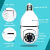 Câmera Lâmpada WiFi 360° Full HD 1080p com Visão Noturna, Detecção de Movimento, Áudio Bidirecional, Monitoramento Remoto via App Yoosee, Segurança Inteligente, Bivolt
