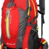 Domary Mochila de viagem 40L resistente à água para caminhada no acampamento laptop mochila de caminhada trekking e bolsas para escalar costas para homens e mulheres