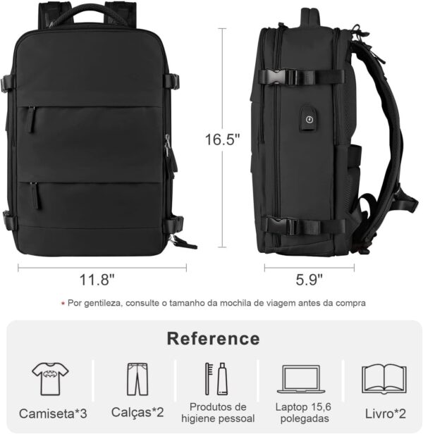 Mochila De Viagem Grande Impermeável, Com Porta Usb, Compartimento Para Sapatos, Bolsa Para Objetos úmidos, Mochila Para Notebook, Mochila Feminina