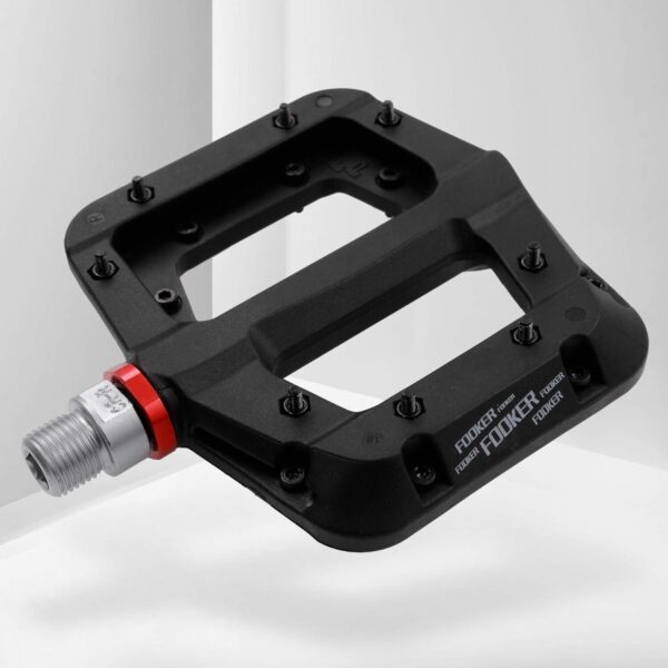 FOOKER Pedais MTB Mountain Bike Pedais 3 Rolamentos Antiderrapantes Leve Fibra de Nylon Pedais Plataforma para BMX MTB 9/16"