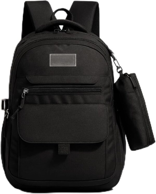6182B0PQr6L._AC_SL1200_.jpg Mochila Versátil Unissex Grande - Escolar, Trabalho e Dia a Dia - Design Moderno, Material Impermeável, Resistente e Durável para Notebook