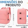 618KoEYfsoL._AC_SL1024_.jpg Mochila de viagem grande para mulheres e homens, mochila de mão, mochila de caminhada, Compartimento para Notebook, Sapatos e Entrada USB, para viagens, Cinza, 25L, Mochilas de viagem