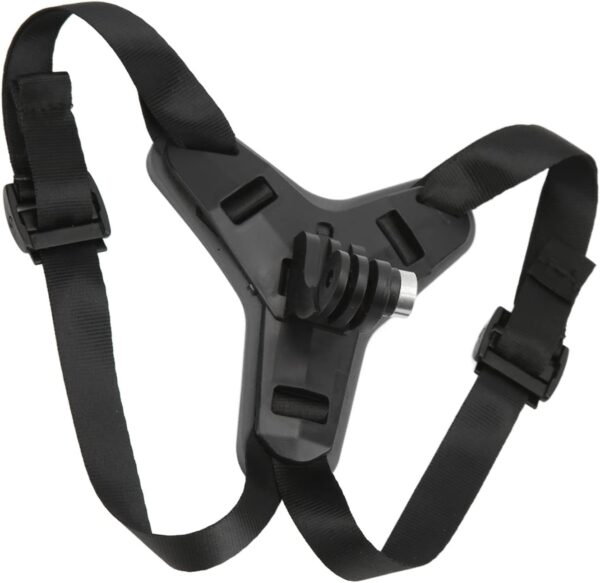 Suporte Ajustável para Câmera de Capacete de Montagem No Queixo, Evita Deslizamento, Suporte para Câmera de Capacete de Motocicleta para Pilotos Hero 7 6 5 (Preto)
