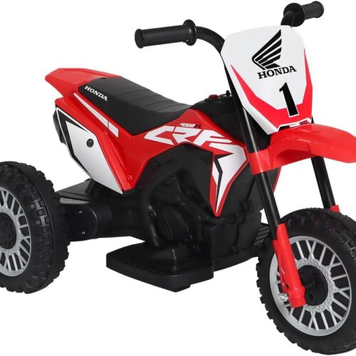 618nUqJm2ZL._AC_SL1000_.jpg Bel - Moto Elétrica Infantil 3 Rodas CRF 450R Honda 6V Vermelha