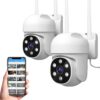 61A7i6m2EYL._AC_SL1500_.jpg Câmera de Segurança Kit 2, Wifi 1080p 360° Full Hd Ip Prova D'áGua Infravermelho Ao Ar Livre Hd VisãO Noturna Pode DiáLogo