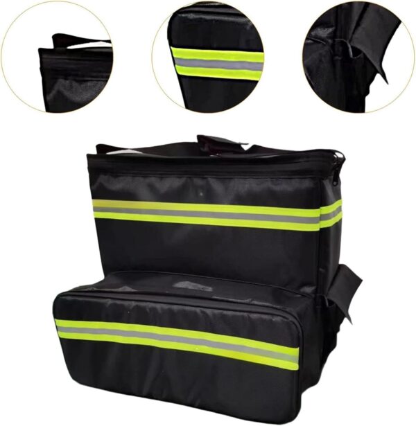 61BhA4j5JL._AC_SL1500_.jpg Mochila para Entrega de Comida, Bolsa à Prova de Vazamento para Pizza, para Carro, Restaurantes de Comida Quente/fria
