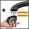 61BCCmP1YYL._AC_SL1200_.jpg Rodízio Kit 5 Rodinhas Cadeira Escritório Silicone Antirisco