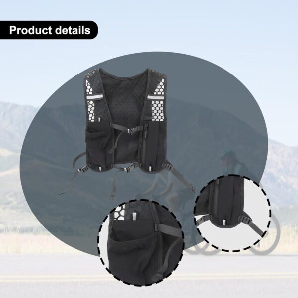 Mochila de hidratação para corrida, colete com reservatório de água, mochila leve para homens e mulheres, ideal para caminhadas, ciclismo, jogging e
