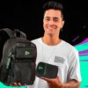 Kit Mochila Notebook LOUD Costa Estojo Box Gamer Masculino