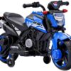 Bang Toys - Moto Elétrica Infantil Syren X2 12V - com Rodas de Treinamento, Luz de LED, Sons Realistas, Entrada USB/MP3 - Suporta até 25kg - Cor Azul