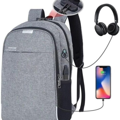 61CWlzfpzL._AC_.jpg Mochila Antifurto com Cadeado Integrado, Porta USB e Saída para Fone – Ideal para Notebook, Trabalho, Viagens e Faculdade – Resistente à Água com Vários Compartimentos Internos