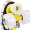 61CiwlL2rRL._AC_SL1500_.jpg Linha dupla Roller de 4 rodas patins brancos pichações de patins para crianças para crianças Tamanho de adultos 38 Material duradouro resistente confortável