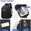 Mochila Urbana Preta LukeSports Notebook Multifuncional Unissex Resistente Lisa