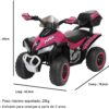 61EDZOHxwrS._AC_SL1200_.jpg MINI QUADRICICLO RADICAL ELETRICO INFANTIL BATERIA 6V ROSA