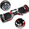 61EMYvLphaL._AC_SL1024_.jpg Hoverboard Infantil Skate Elétrico 6.5", LED Bluetooth, Bateria de Grande Capacidade, 15 km/h, Uso Interior/Exterior, 24kg, com Adaptador e Manual, 65x25x29cm