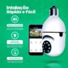 Câmera Segurança Lâmpada Ip Wifi 360° Full HD Inteligente