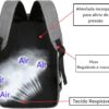 Mochila Executiva Impermeável Usb Senha Resistente Compacta (Cinza)