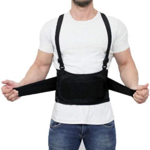 61GTw830MCL._AC_SL1300_.jpg Cinta Lombar Ergonomica Proteção Para Coluna Ideal Para Carregar Peso Transporte de Cargas Treinos Pesados Levantar Peso Postura Correta Estoquistas (G)