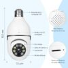 61I6-gUXFL._AC_SL1080_.jpg Câmera de Segurança Wi-Fi, Lâmpada com Visão 360°, Full HD 1080p, Áudio Bidirecional, Detecção de Movimento, Visão Noturna Colorida, IP44, Bivolt, Controle via App