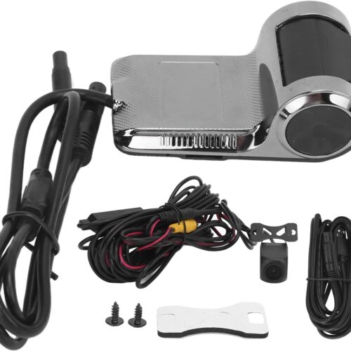 61JZWRyFqjL._AC_SL1500_.jpg Carro USB Dash Cam HD Driving Recorder DVR ADAS Frente Traseira Lentes Duplas Detecção de Movimento Universal para Android Câmera de Navegação Segurança na Condução
