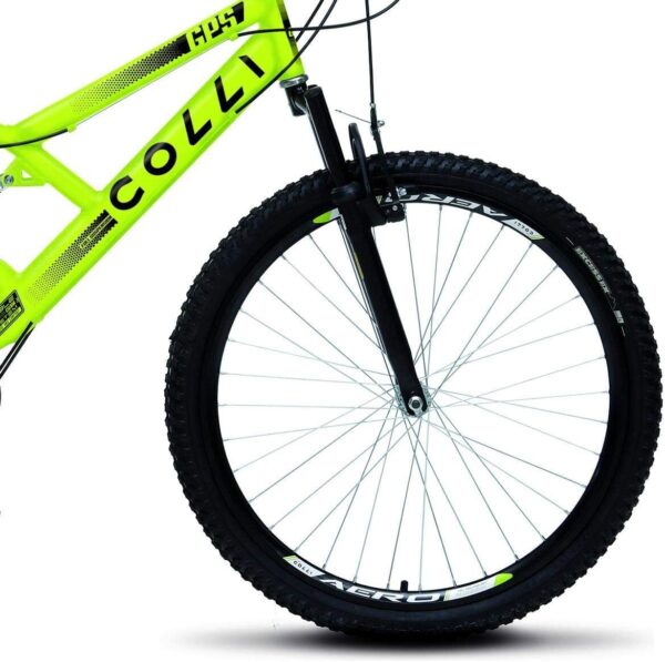 61L4-4A6awL._AC_SL1200_.jpg Colli Bike, Bicicleta GPS 148 Dupla Suspensão e Freios V-Brake, Aro 26 Aero, 36 Raias, 21 Marchas