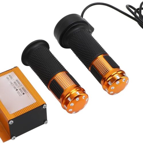 61LHXpobeML._AC_SL1500_.jpg Controlador Escovado de 24V 250W, para Bicicleta Elétrica Com Garras do Acelerador, Controlador de Velocidade do Motor da Liga de Alumínio para Triciclo Elétrico, Motocicleta, Ouro