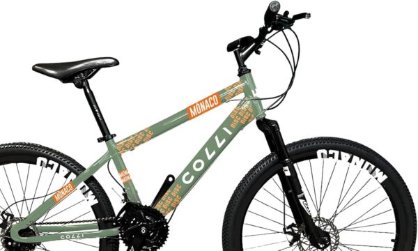 Colli Bike, Bicicleta Monaco, Aro 26, Freios a Disco, 21 Velocidades, Alavanca Rapid Fire 3/7V, Pedivela Triplo Aço, Selim Veloce PU C/Carrinho, Guidão Downhill