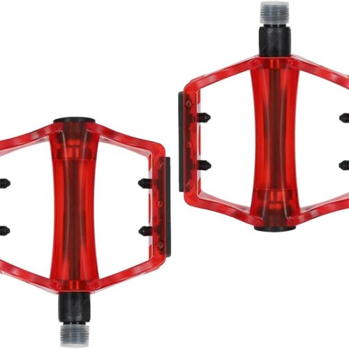61LIobxLyL._AC_SL1500_.jpg Generic 2x pedais de bicicleta peças de pedais de bicicleta universais duráveis pedais de bicicleta pedal plano para mountain bike bicicleta de estrada, Vermelho