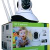 Câmera Ip Sem Fio 360° 3 Antenas Hd Wifi Visão Noturna Alarme