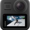 GoPro Max 360 - Câmera de Ação à Prova d'água, Vídeo 360 5.6K, Reenquadramento 4K, Foto 360, GPS, Live 1080p, Max HyperSmooth, TimeWarp, Trava de horizonte, Capturas com bastão invisível