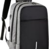 Mochila Executiva Impermeável Usb Senha Resistente Compacta (Cinza)