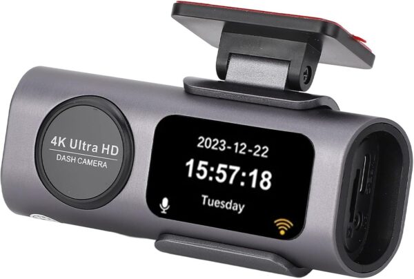 61MPwPoKPkL._AC_SL1500_.jpg aqxreight Cam de Lentes Duplas de 4K Com o Controle de Aplicativos de Modo de Estacionamento Dianteiro e Traseiro Noturno para Segurança do Carro para Segurança do Carro