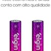 Carregador de Pilhas e Baterias USB com 2 Pilhas AA 1500mAh recarregáveis