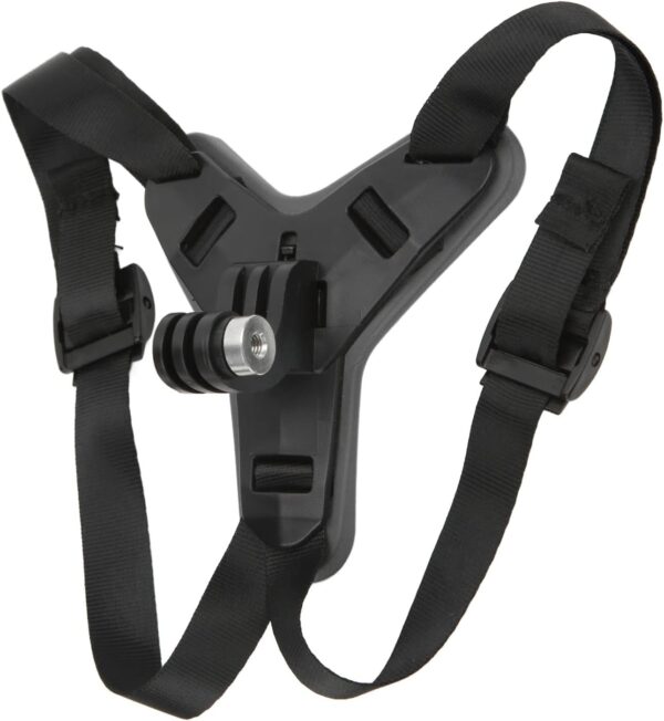 Suporte Ajustável para Câmera de Capacete de Montagem No Queixo, Evita Deslizamento, Suporte para Câmera de Capacete de Motocicleta para Pilotos Hero 7 6 5 (Preto)